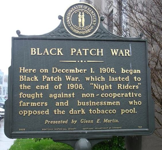 Black Patch Sign    located at the courthouse in Princeton in Caldwell County.png