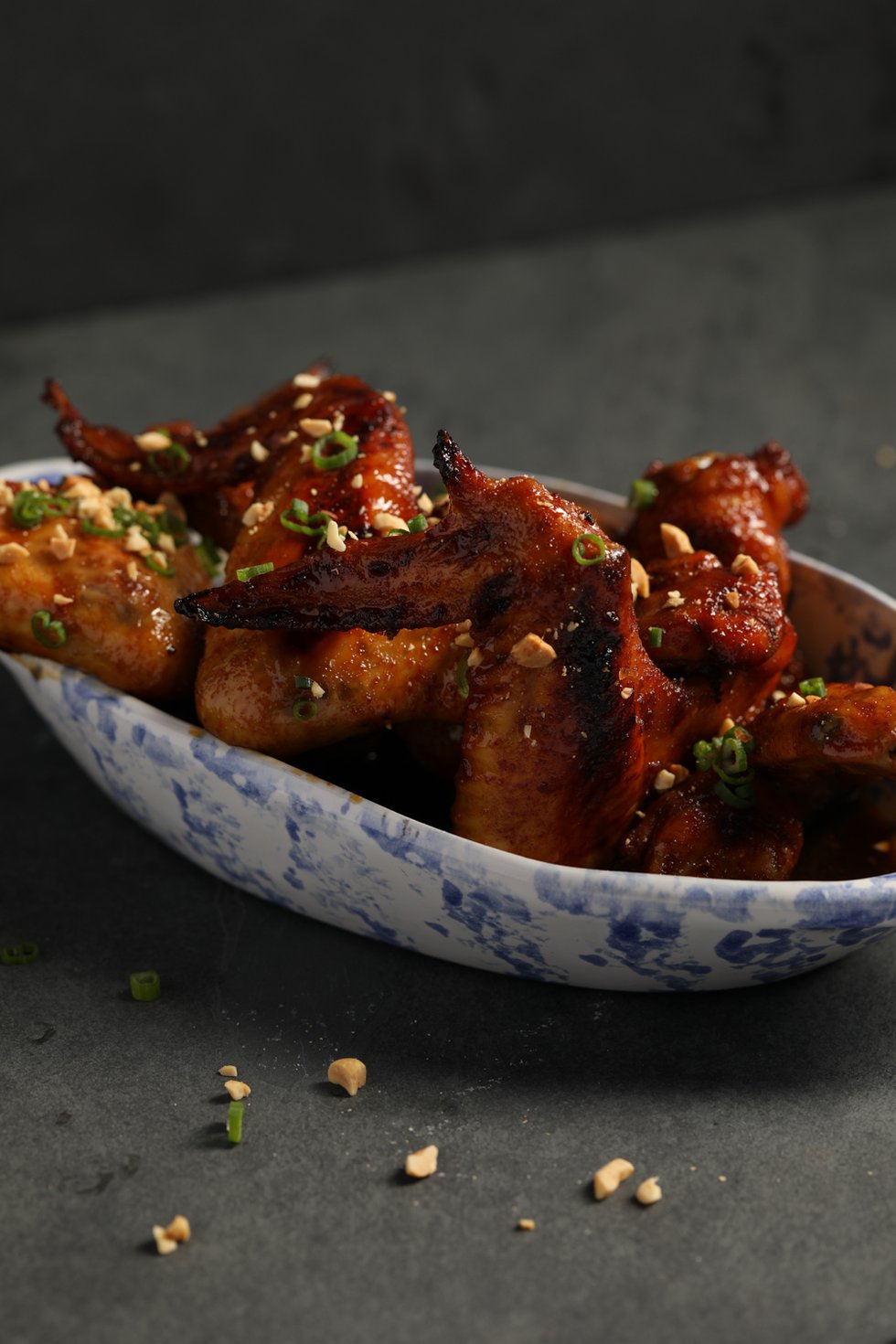 P.164. Bourbon-Glazed Chicken Wings. BOURBON LAND by Edward Lee.jpg