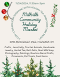 Green Beige Winter Christmas Market Flyer - 1